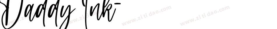 Daddy Ink字体转换